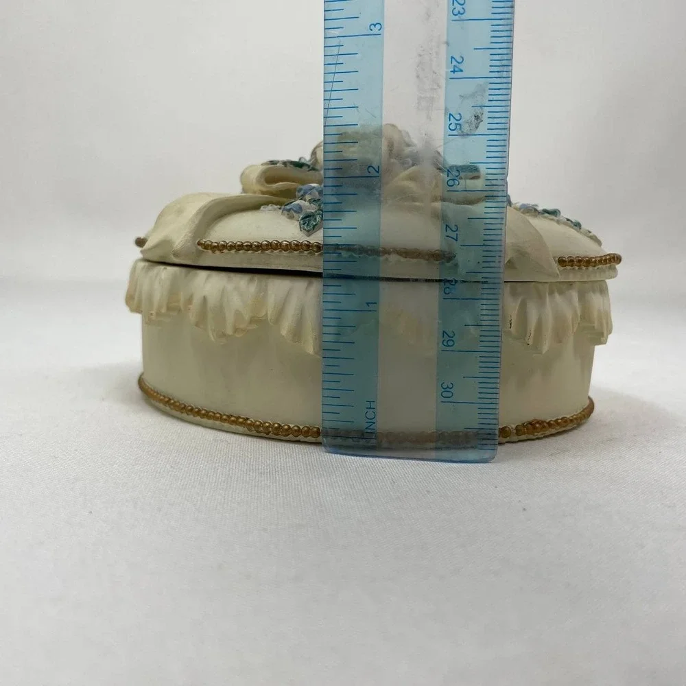 Vintage The‎ San Francisco Co Floral Music Trinket Jewelry Box Cottagecore